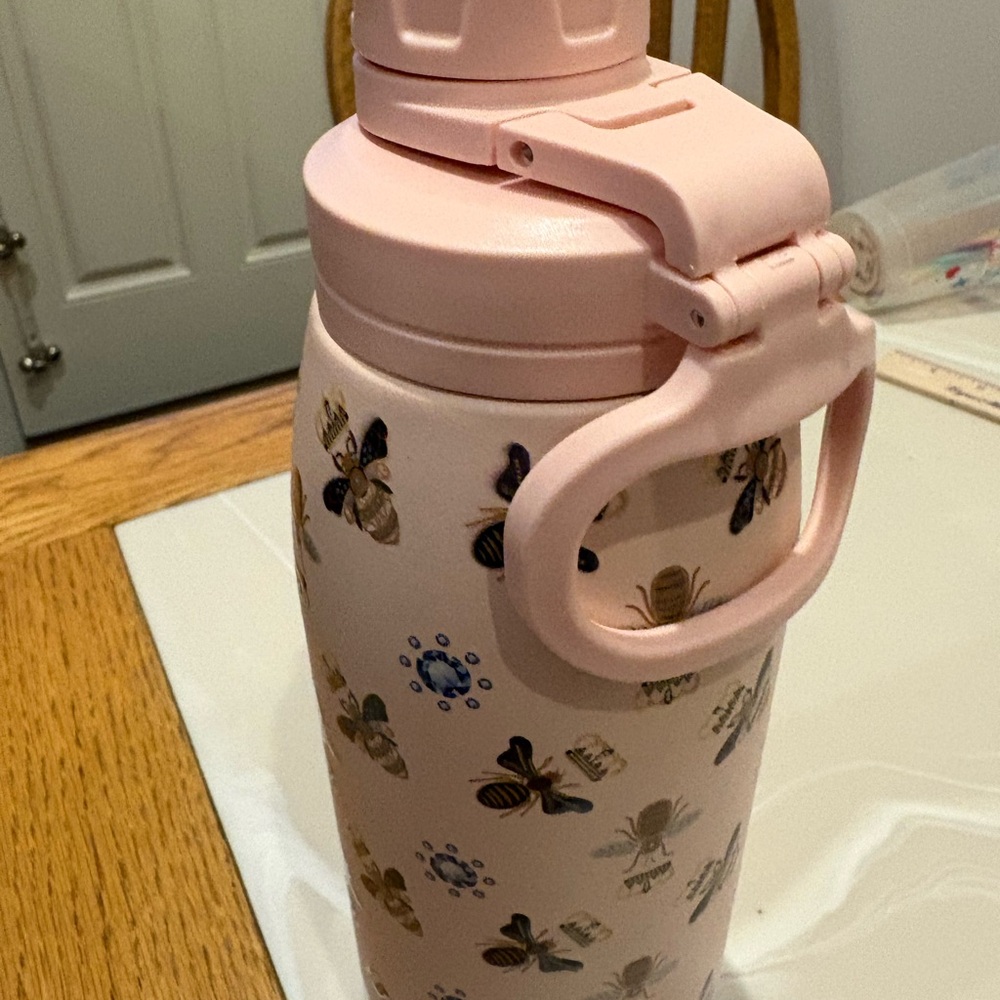 Pink Queen Bee Water Bottle - Insulated - Picture 2 of 4